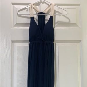 Maxi navy dress